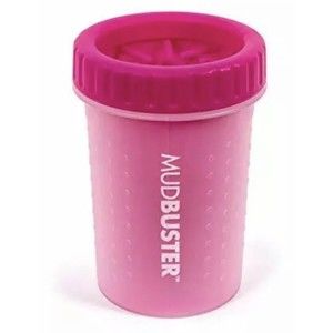 New MudBuster Portable Dog Paw Cleaner Size Medium. Pink. Free Shipping!
